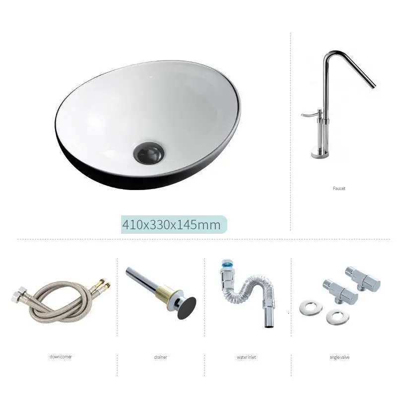 Lavatorio чаша де Appoggio Куба Para Black Umywalka Evier Lavandino Bagno Waschtisch раковина для ванной комнаты Lavabo Pia Banheiro - Цвет: MODEL T
