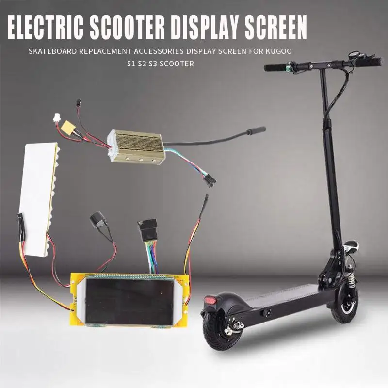 

Durable Electric Scooter Screen Portable Skateboard Display Screen + 36V Controller for Kugoo S1 S2 S3 Electric Scooter
