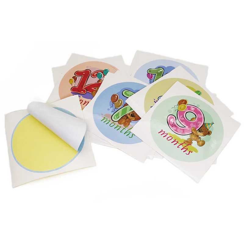 Наклейки на месяц 12 шт. подарочный набор для малышей |