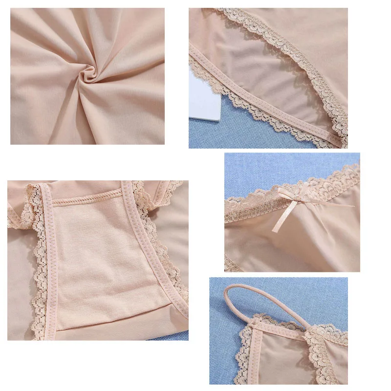 Женские кружевные трусики-стринги с низкой посадкой 3 шт. интимные бикини |