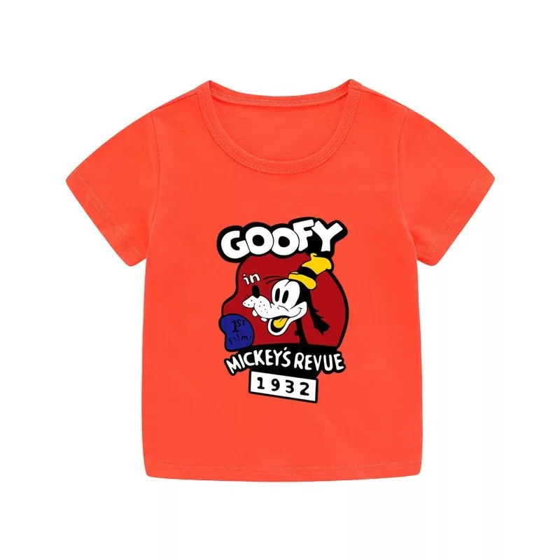 Летняя футболка с мультяшным Дональдом Даком Повседневная принтом для девочек и