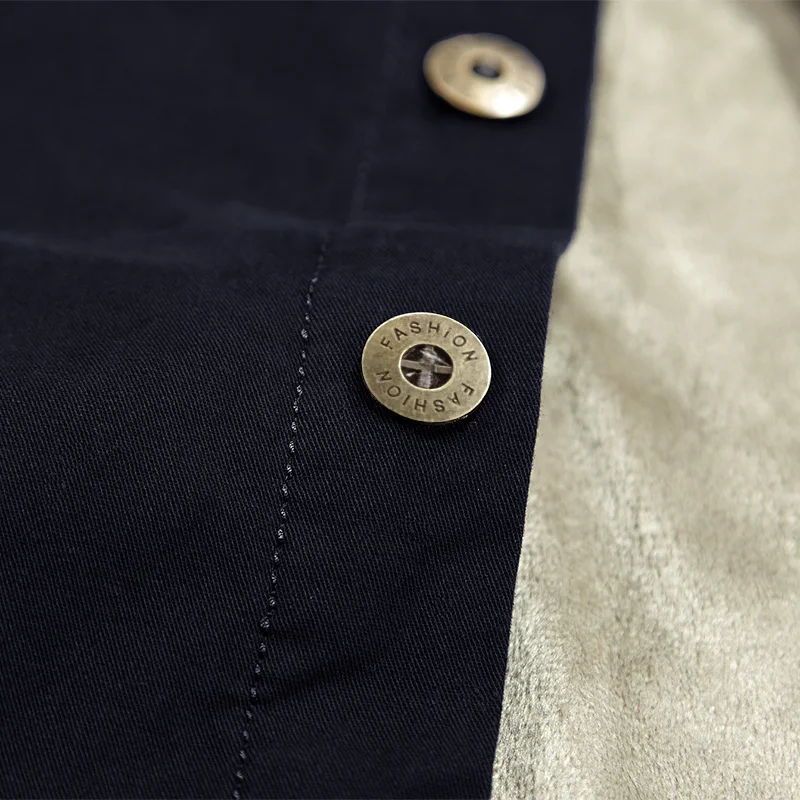 

Winter Oversized Fleece Brushed Thick Warm Shirts Army Green 100% Cotton Cargo Military Men Combat Shirts