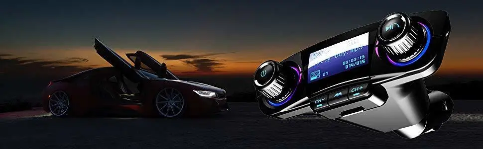 Автомобильный аудио MP3 плеер комплект громкой связи беспроводной Bluetooth FM передатчик ЖК Aux модулятор умный заряд двойной USB Автомобильное зарядное устройство Gagets