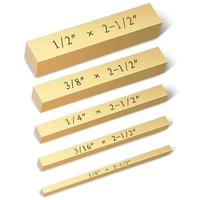 brass setup blocks height gauge set 5 table saw accessories for woodworkers bars include laser engraved size markings