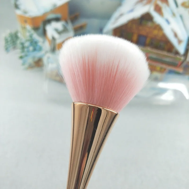 1 шт. розовая Золотая кисть для нанесения пудры румян Кисть макияжа затенения