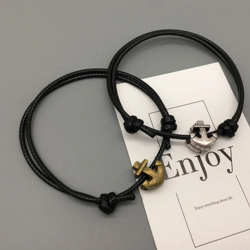 2 шт./компл. браслет для пар женщин и мужчин 2019 простой веревочный ручной работы
