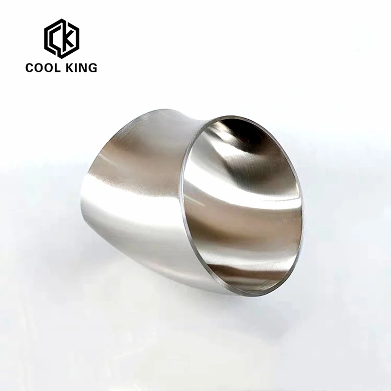 Санитарная стыковая сварка с наружным диаметром 19 мм 25 32 38 45 градусная изогнутая