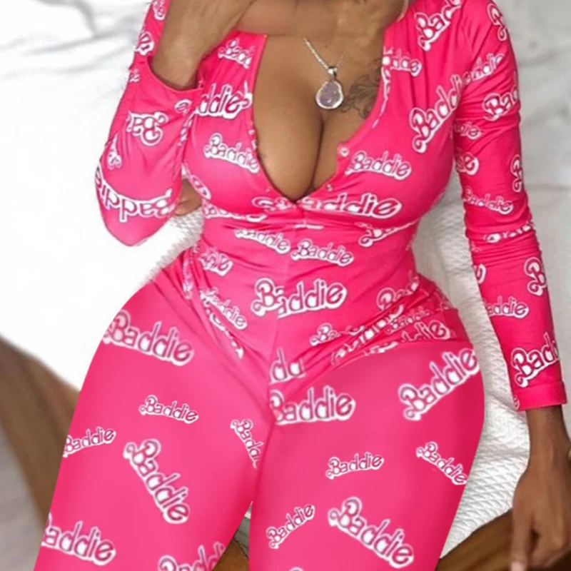 Сексуальная Женская пижама с единорогом размера плюс Рождественская Пижама