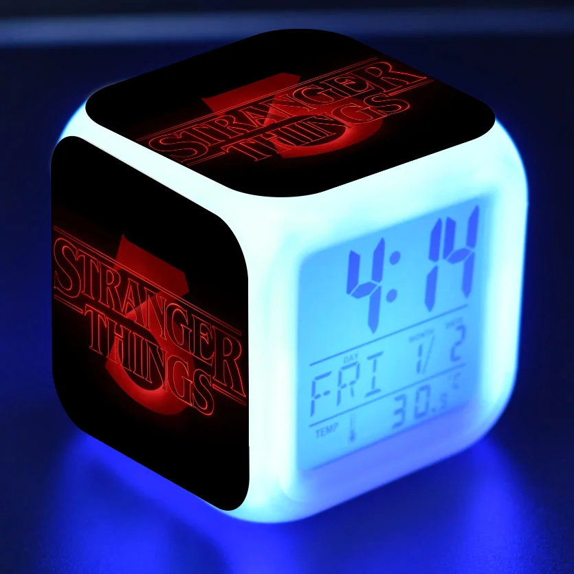 Рисунок светодиодный Будильник из сериала очень странные 3 Красочные стетящиеся