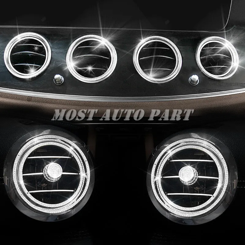 

Стразы стиль консоль вентиляционное отверстие крышка кольцо 10 шт. для Benz E класс W213 2017-2021 автомобильные аксессуары интерьер автомобиля укра...