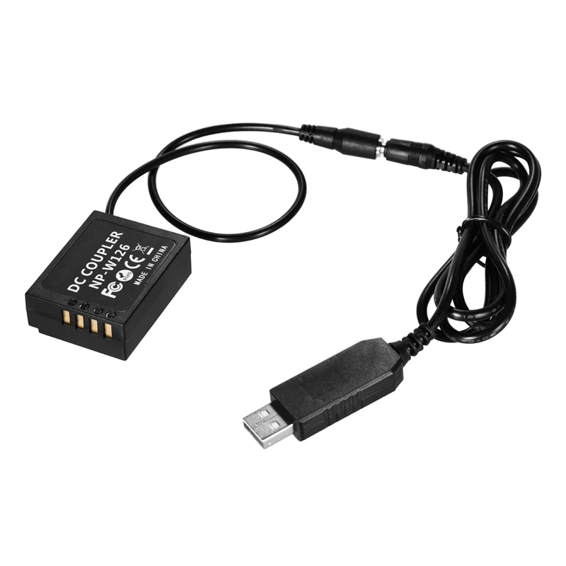 5 в USB NP W126 батарейный блок DC переходник для камер Fuji X A1/X A2/X A3/X E1/X E2/X M1/X Pro/X T1/X