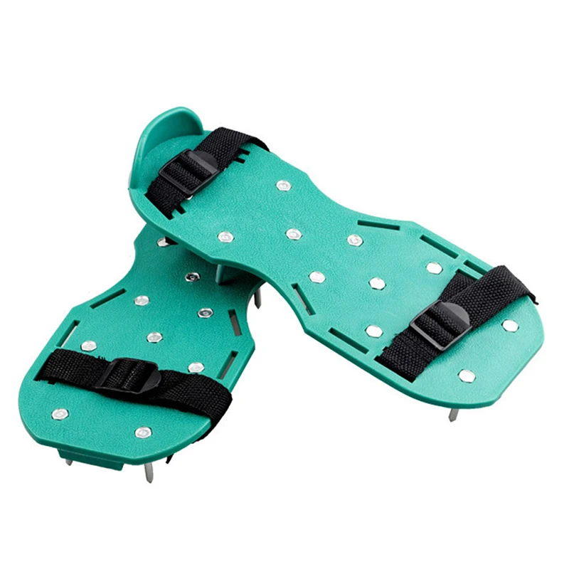

1 Pair Grass Spiked Gardening Walking Revitalizing Lawn Aerator Sandals Nail Shoes Scarifier Nail Cultivator Yard Garden Tool