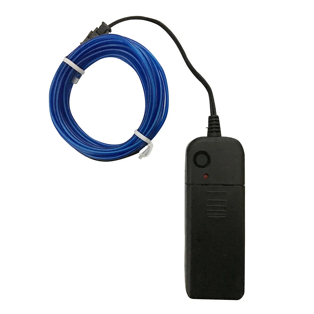 Новый горячий гибкий светодиодный светильник EL Wire String Strip Rope светящийся Декор