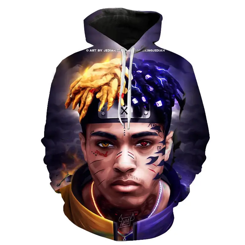 Худи Xxxtentacion для мужчин и женщин Детская толстовка худи в стиле хип хоп рэпера