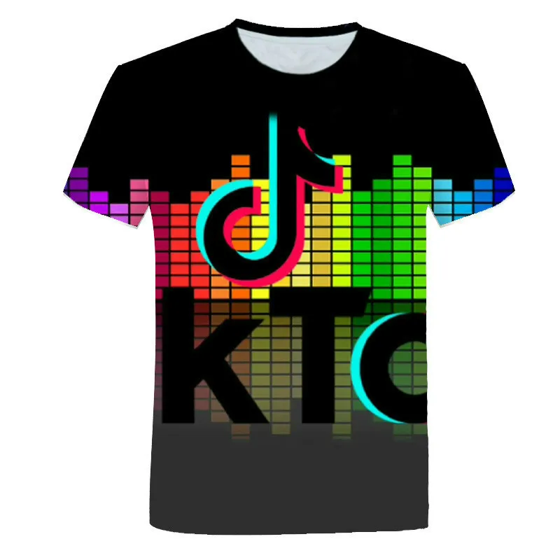 

Boys and Girls Fashion Loose Breathable Short Sleeve T-shirt Cute Bear 3D Printing T-shirt Colorful Cartoon Clothes Summer 2021