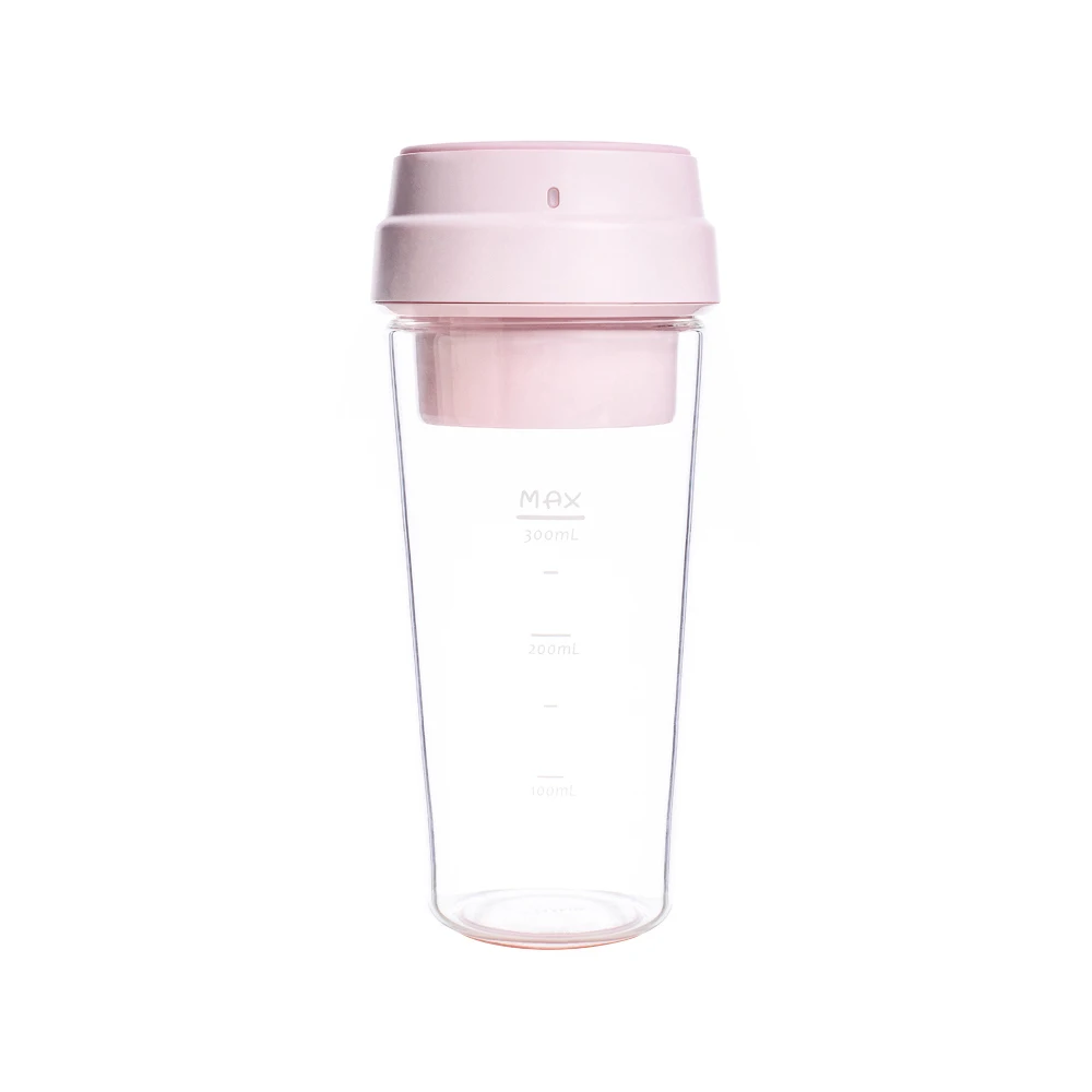Pink XIAOMI MIJIA 17PIN Star Fruit Cup, маленький портативный блендер, соковыжималка, миксер, Кухонный комбайн, 400 мл, Магнитная Зарядка, 30 секунд, быстрая - Цвет: Pink