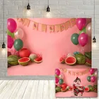 Avezano арбуз фон для фотосъемки летние воздушный шар в форме фрукта для новорожденных День рождения баннер фон реквизит для фотостудии фон