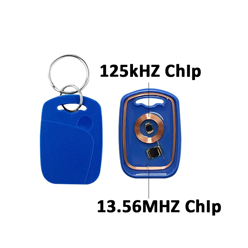Смарт-карта Rfid с двумя чипами 5/10 шт. Ic + Id-брелок Em/Tk4100 авторизованный контроль