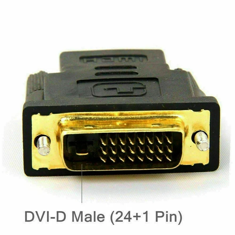 Адаптер DVI к HDMI адаптер для компьютера Dvi Male 24 + 1 Hdmi Female 1080P HD кабель-конвертер |