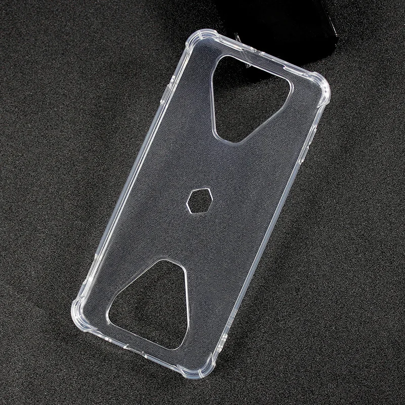 1Pc Full Tempered Glass Screen Protector +1Pcs Antiskid Silicon Soft Case For Xiaomi Black Shark 3 Phone | Мобильные телефоны и