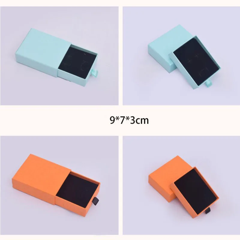 Color Box For Jewelry 30pcs/lot Hard Paper Drawer Storage gIft box Jewelry organizer boxes Engagement Ring For Earrings Necklace
