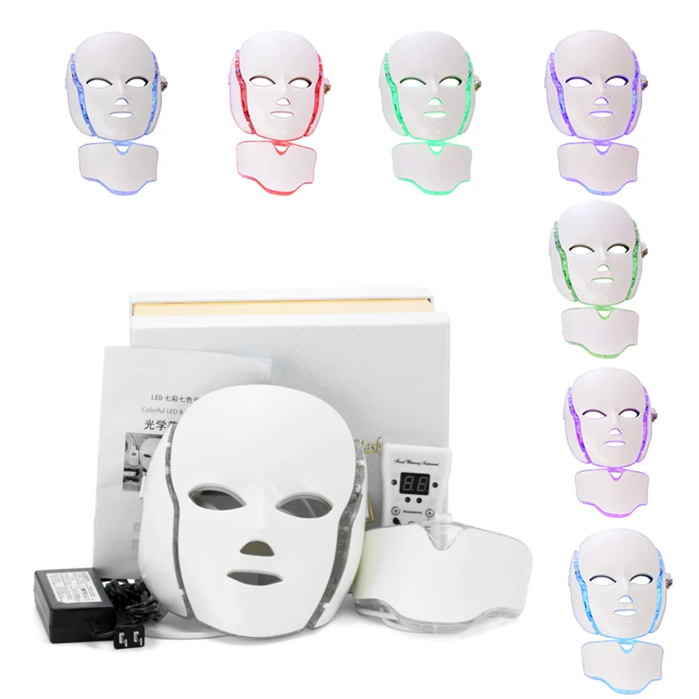 Маска светильник отбеливающая для лица светодиодный цветов | Красота и здоровье