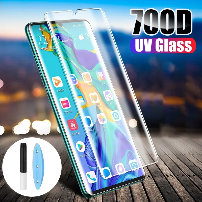 Защитная пленка с жидким УФ-клеем для huawei Mate 40 pro 20 30 экрана Huawei mate P30 P40 закаленное