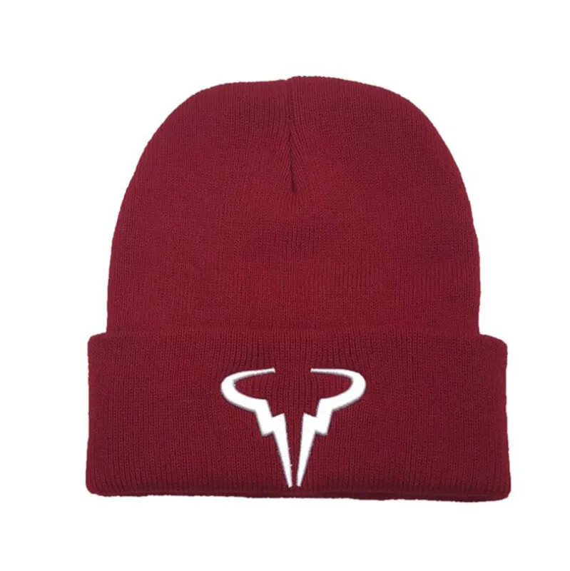 

Embroidery Knitted Beanie Hat For Men Hiphop Earflap Brimless Hat Cuffed Warm Skullies Beanie Streetwear Hip Hop Winter Ski Cap
