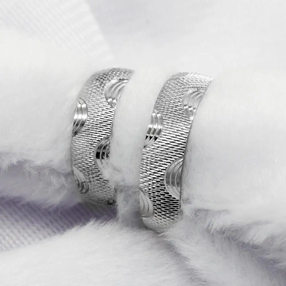 Комплект колец для влюбленных из серебра 925 пробы | Украшения и аксессуары