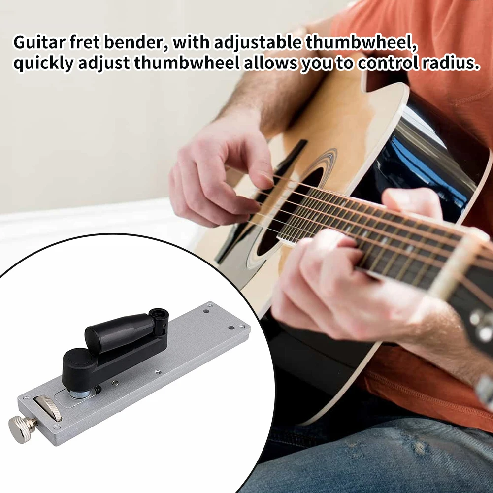 

Zinc Alloy DIY Quickly Adjust Fret Wire Bender Professional Bending Radian Adjuster Guitar Bass Repair Luthier Tool Universal