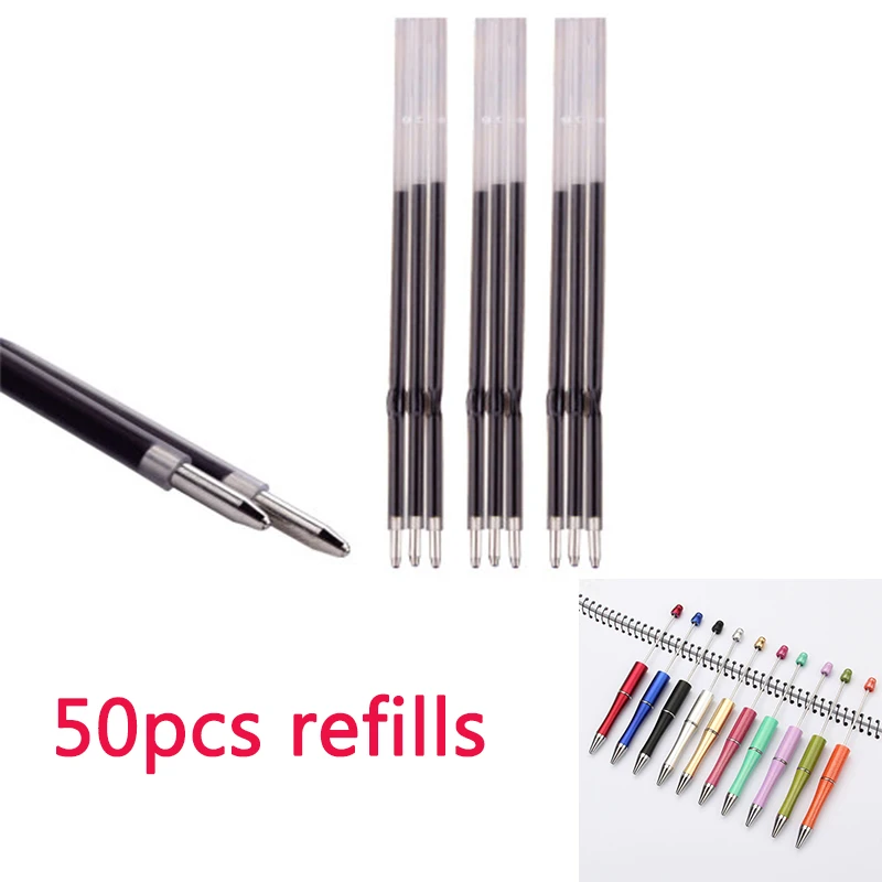 50pcs/lot Beaded Pen Refill Party Gift Refill Refill Refill Refill Refill Ballpoint Refills Birthday Gifts
