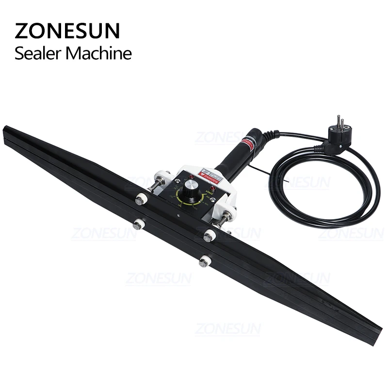 

ZONESUN Direct-heat Pliers impulse sealing machine handheld electric composite Aluminum foil kraft paper packing sealer packer