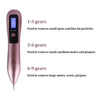 9 level lcd laser plasma pen wart mole removal dark spot skin tag remover machine nevus sweep tattoo removal beauty machine tool