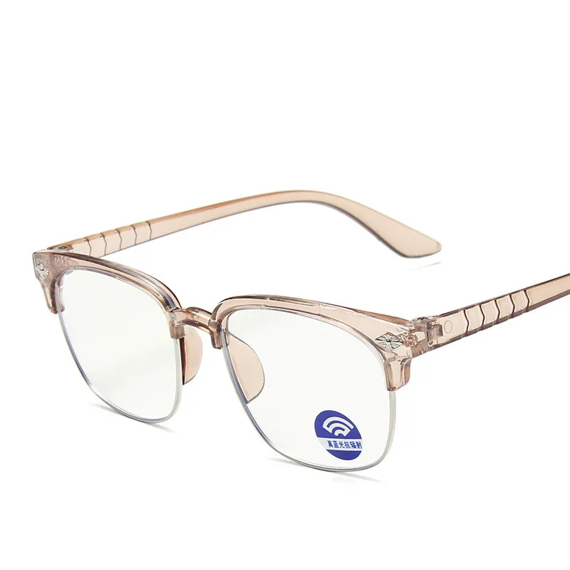 2020 классические модные черные очки с защитой от синего света Ретро квадратные