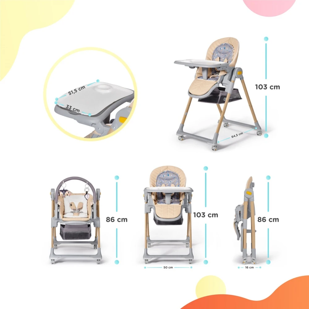 Стульчик для кормления Kinderkraft Lastree с рождения | Мать и ребенок