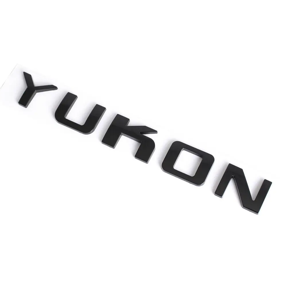 3D YUKON Letter Эмблема для кузова автомобиля Tailgate Fender декоративная наклейка GMC Yukon |
