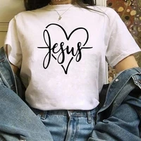 summer t shirt women jesus name above all names short sleeve leisure top tee casual ladies female t shirts