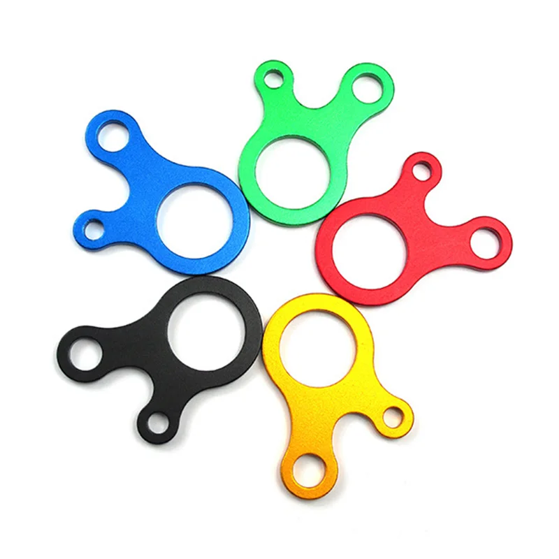 Meetee 5/10 шт. 3 отверстия веревочный узел Пряжка многоцелевой нержавеющий открытый