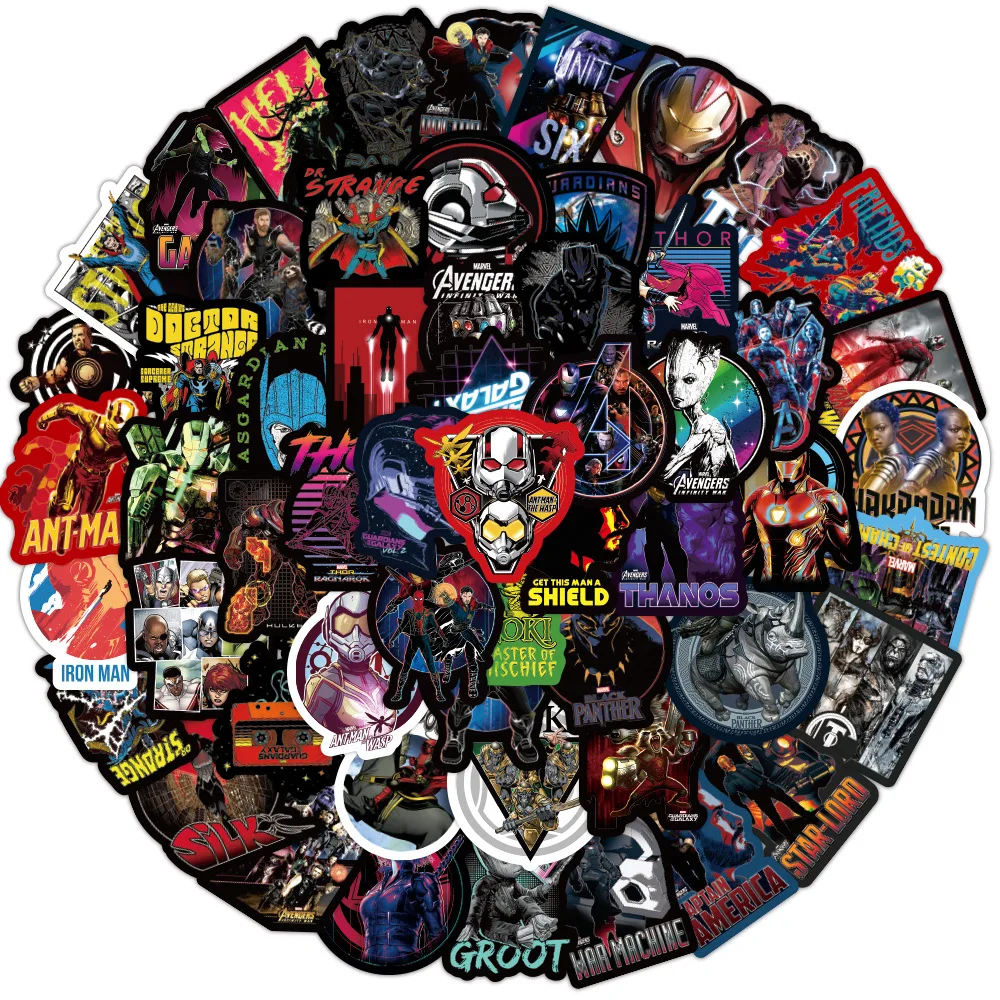 Наклейки для ноутбука скейтборда водостойкие с изображением героев мультфильма