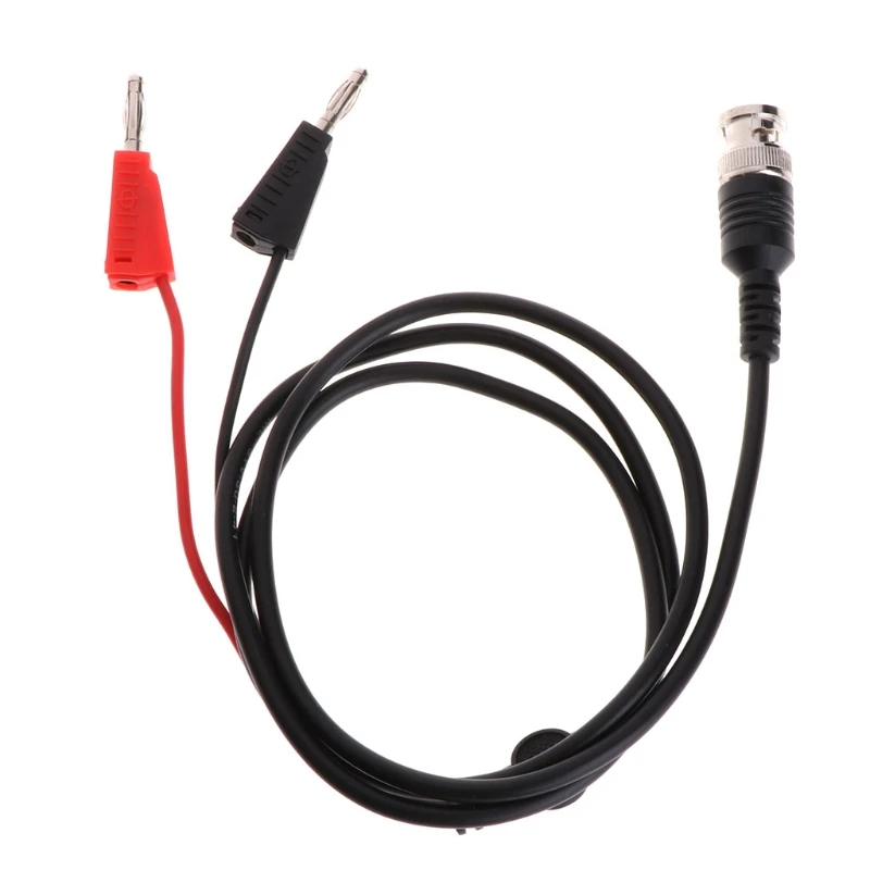 

BNC Q9 to Dual 4mm Stackable Banana Plug with Socket Test Leads Probe cable 1m K3KA