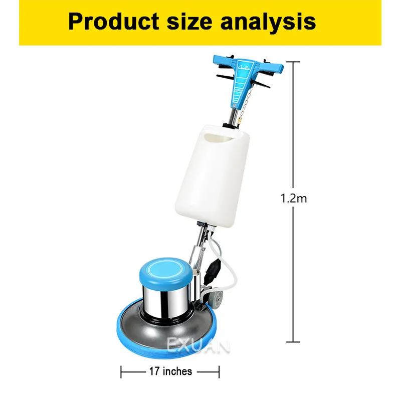 

Floor Washing Machine Brushes Type Push-type Floor Cleaning Machine Polishing, Carpet Cleaning / Waxing Machine GYX For Home