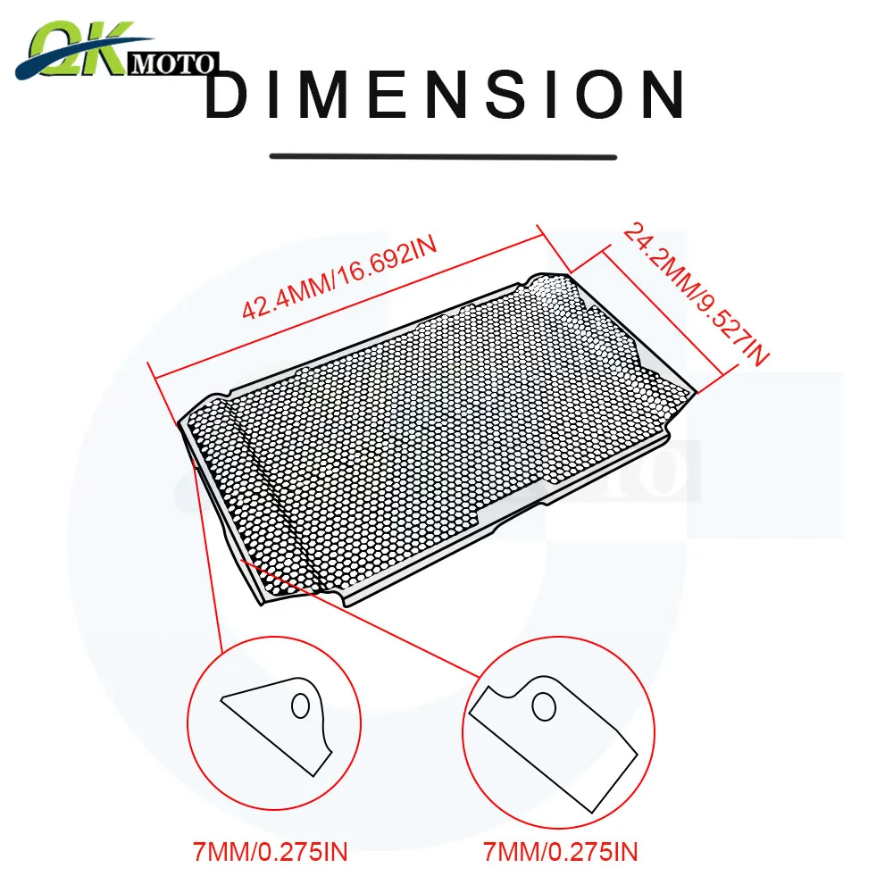 

Motorcycle Aluminum Radiator Grille nets Guard Protector cool down net Cover Accessories fits For Yamaha MT-09/FZ 09 2018-2020