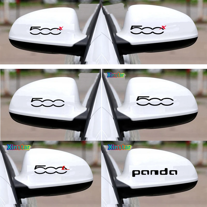 Автомобильная наклейка на зеркало заднего вида 2 шт./лот для fiat 500 500x 500l panda Punto TIPO