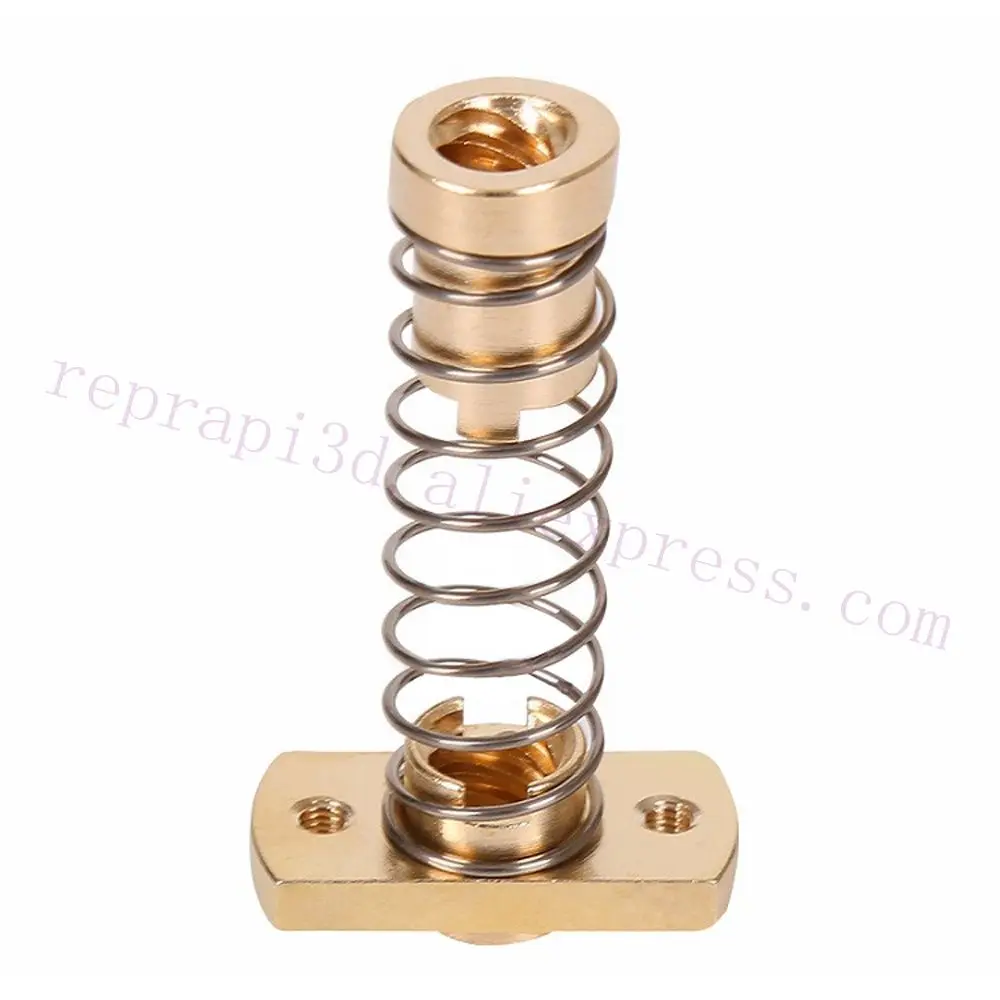 2 комплекта CR10 Z axis T8 анти люфт подпружиненный устраняющий зазор латунные гайки