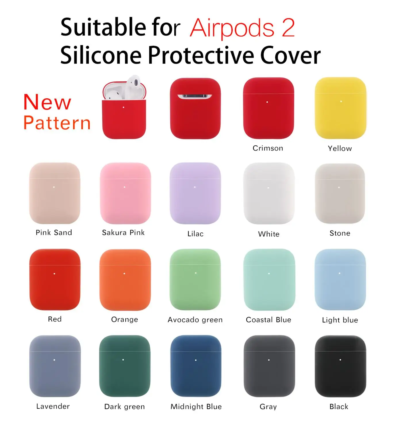 

Мягкий силиконовый чехол для Apple Airpods 1/2, защитный чехол, чехол для беспроводных Bluetooth наушников, чехол для Apple air pods, сумки с зарядным боксом