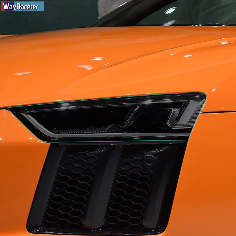 2 Pcs Car Headlight Protective Film Vinyl Protection Transparent Black TPU Sticker For Audi R8 42 4S 2006-Present Accessories 2 Pcs Car Headlight Protective Film Vinyl Protection Transparent Black TPU Sticker For Audi R8 42 4S 2006-Present Accessories