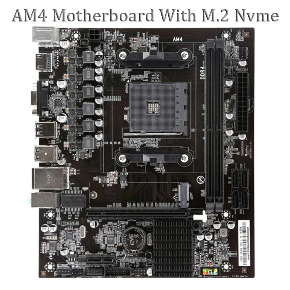 Motheroard A320V AM4 двухканальная Память DDR4 16G USB 3 0 SATA дисковый массив для настольных ПК AMD
