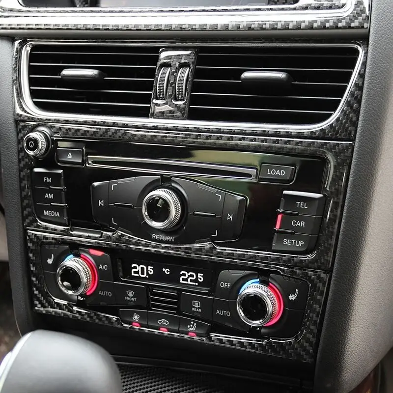 CNORICARC внутренний Средний контрольный CD панель Декоративная полоса для Audi A4 B8 Q5