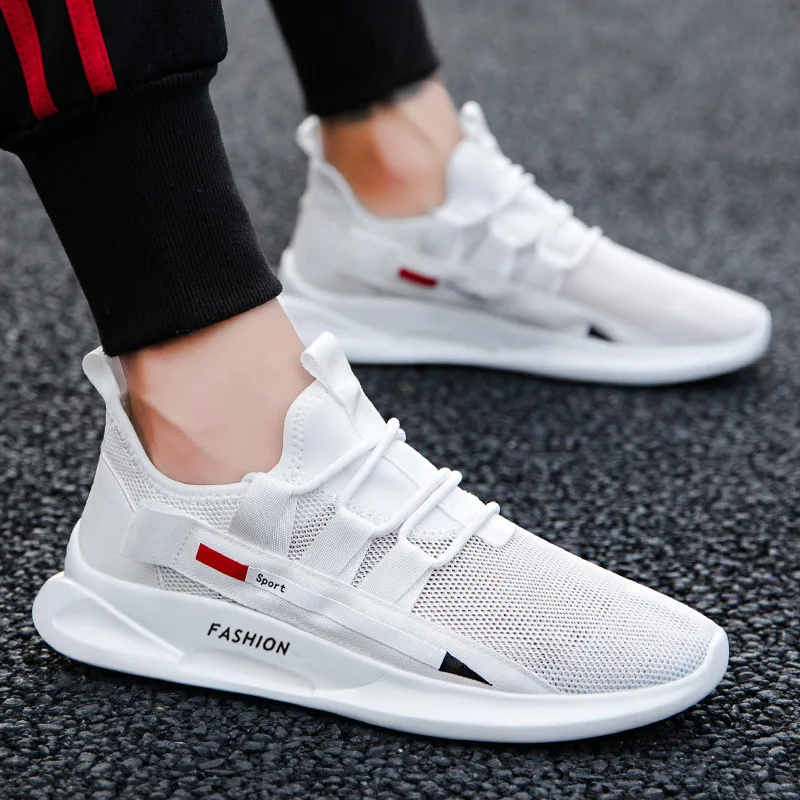 

2021 Autumn New Trendy Casual Shoes Men's Versatile Running Sneaker Students Mesh Breathable Leisure Sport Shoes Light Footware