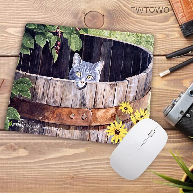 

Big promotion Hot Cute Cat Mouse Pad for Internet Game and Office Use 26X21CM to mouse notbook computer mousepad